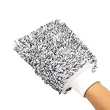✽【Súper fácil de limpiar】Los guantes para limpiar autos son bastante prácticos. ¡Para años de lavado de autos y detalles sin rayones, es lavable a máquina y se mantiene limpio, suave y esponjoso!