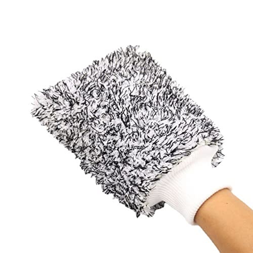 lavagem carro Microfibra - Lavagem carro dupla face Mitt Chenille Microfibra | Luvas lavagem microfi