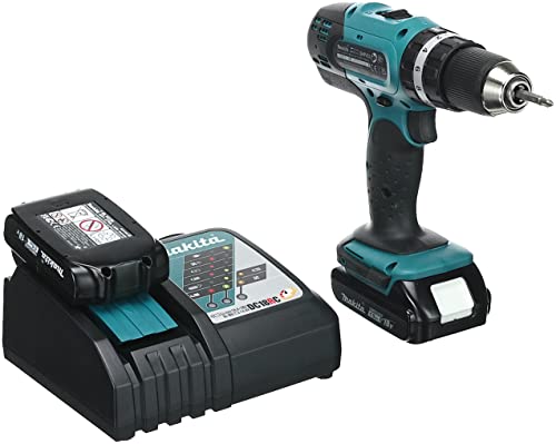 Makita Akku-Schlagbohrschrauber 18 V inklusive 2 Akkus 1,5 Ah und Ladegerät im Makpac, DHP453RYJ – Bild 5