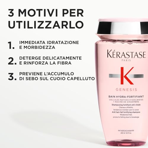 KÉRASTASE - Genesis Bain Hydra-Fortifiant per capelli tendenti alla caduta Shampoo 250 ml unisex - 9