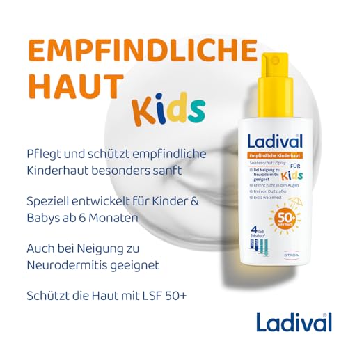 Ladival Empfindliche Kinderhaut Sonnencreme Spray LSF 50 für Kinder, 150ml – Ansicht 5