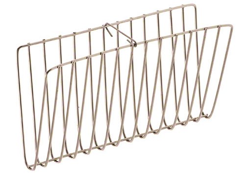 Browne 12" x 6 ½" Chrome-Plated Taco Basket