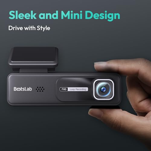 Image of Botslab Car Dash Camera HK30 Pro Sleek and Mini Design Dash Cam 3MP 1296p 2K Resolution, 140 Wide Viewing Angle, Emergency Recording Locked, WiFi, App Support, Easy DIY Setup