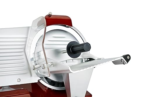 BESWOOD 10\" Premium Chromium-plated Steel Blade Electric Deli Meat Cheese Food Slicer with Serving Plate Commercial and for Home use 240W BESWOOD250RX