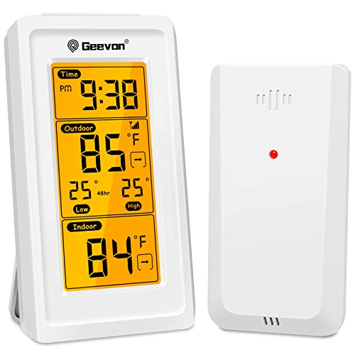 Thermomètre Sans Fil Intérieur/extérieur, Portée 433 MHz, Plage -40°C à +60°C