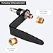 Wangsucc Pneumatic Tool Rafter Hook Hanger with 1/4'' Swivel Air Fittings and 3/8'' and Brass Bushing, Heavy Duty Pneumatic L-Shaped Raffer Hook 1 Pieces