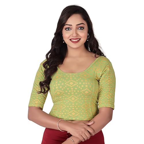 9 Beautiful Blouse Back Neck Designs for Hariyali Teej 2026 10 DESI GIRL Round Neck Cotton Saree Ready to Wear Regular Fit Saree...