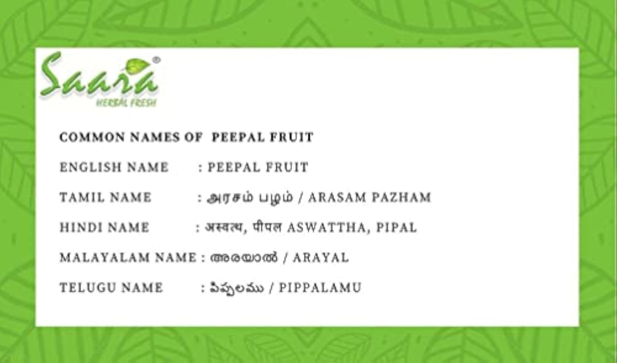 HERBAL FRESH Arasam Pazham Powder, 150g