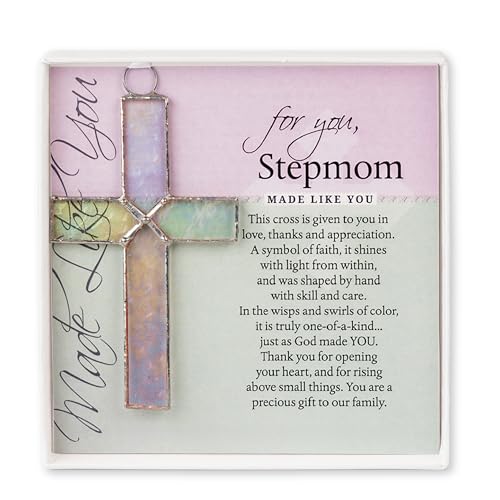 Stained Glass Cross With Poem