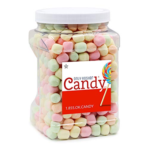 Kosher Dehydrated Flavored Marshmallows Hardy Bites in Jar, Gluten Free, Nut Free & Fat Free, Star-K Kosher Certified, Perfect Topping for Ice Cream, Baking and Hot Chocolates – (Small)