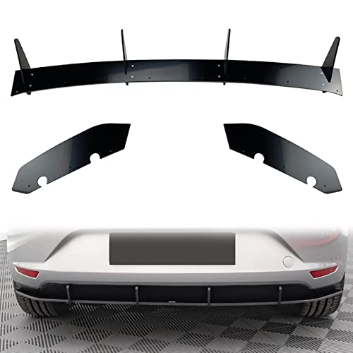 Diffuseur arrière noir pour Seat Leon MK3 Berline 2013-2016