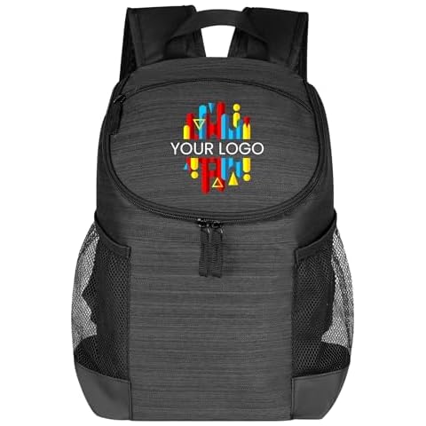Custom Soft Cooler Bag - Personalize Your Insulated Bag | Backpack for Corporate Events or Gifts - Leak Proof Customizable Portable Cooler Bag Holds 16 Beer Cans 14.75x9.75x4.75 -Customize123 12 Pack Cover