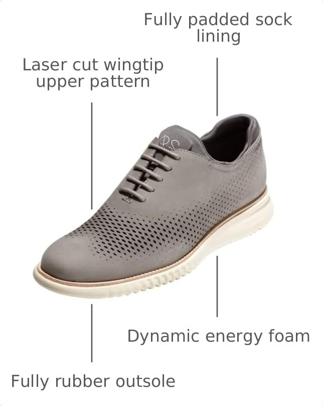 Image of Cole Haan Men's 2.Zerogrand Laser Wingtip Oxfords