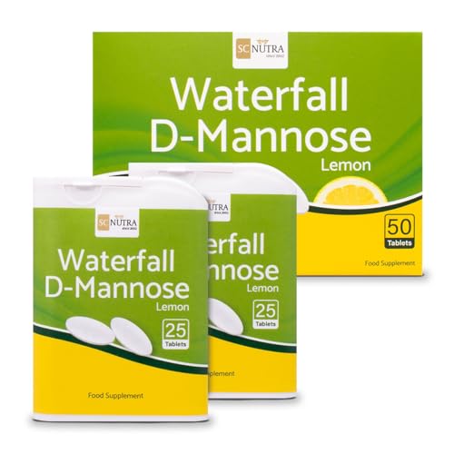 Waterfall D-Mannose with Lemon | Birch D-Mannose blended with natural lemon juice | Natural Vitamin C content | 50 x 1000mg Chewables