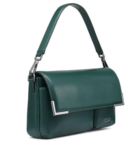 Image of Calvin Klein Women's Mica Organizational Flap Demi Shoulder Bag & Crossbody