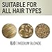 Schwarzkopf Keratin Color Permanent Hair Color, 8.0 Medium Blonde, 1 Application - Professionally Inspired Permanent Hair Dye