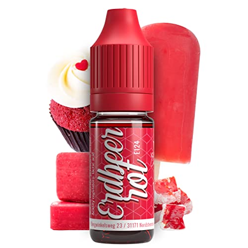 Belissia Colorante alimentario Rojo Fresa 10 ml Colorante altamente concentrado, sin azúcar, líquido, para colorear bebidas, pasteles, repostería, coberturas, slime y mucho más.