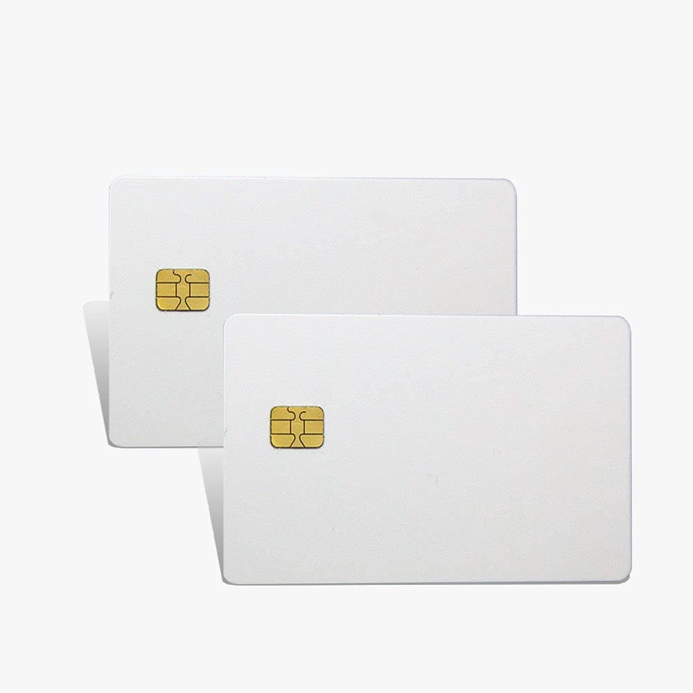 50 pz carta in PVC vuota con chip 4428 contatto smart card hotel key card ISO7816 protocollo