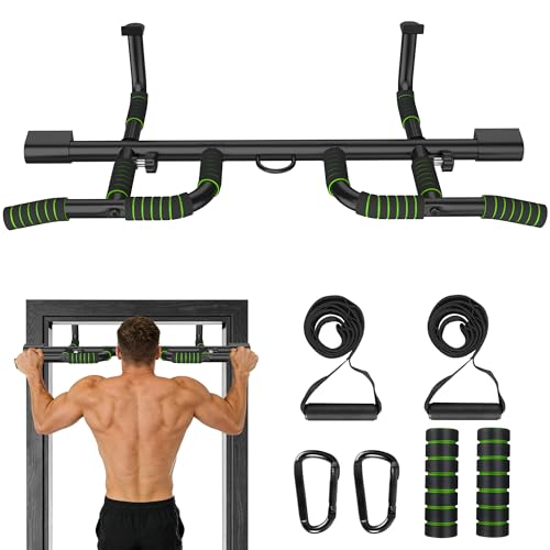 Doorway-Pull-Up-Bar-No-Drill-440-lbs-Carbon-Steel Doorway Pull Up Bar, No Drill, 440 lbs Carbon Steel - Image 1