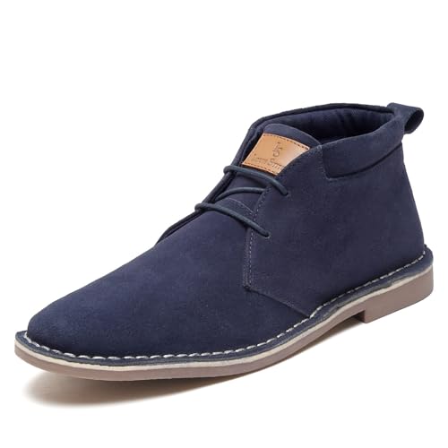 Image of LOUIS STITCH Chukka Boots for Men| Suede Leather Boots for Men| High Ankle Casual Boot | Casual Office & Trekking Shoes | Hiking Boots for Men | Stitch Down Desert Boots | LSSDSUCKCU