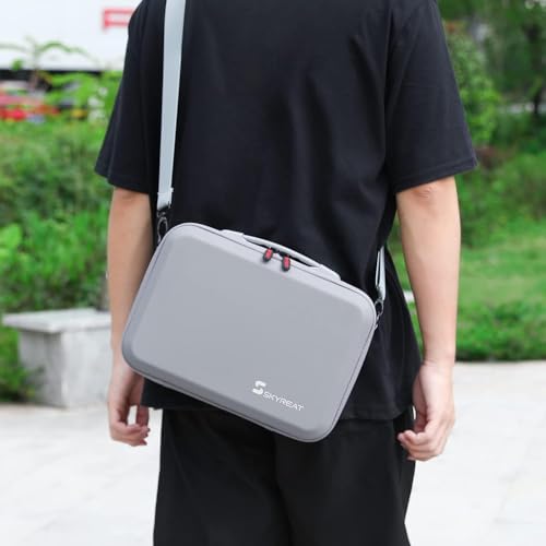 image for SKYREAT Mini 4 Pro RC 2 Case, Portable PU Leather Storage Shoulder Bag