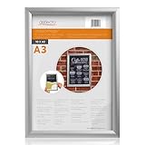 Robustesse & Durabilité Supérieure: Conçu en aluminium anodisé de haute qualité, ce support d'affichage garantit une résistance optimale aux manipulations et une longue durée de vie. Vos menus, signalisations ou promotions restent protégés et parfaitement visibles, jour après jour.