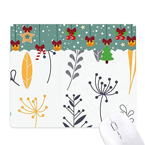 Alfombrilla de ratón con estampado de hojas y flores silvestres para mesa de ordenador