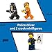 LEGO City Police Prisoner Transport Van - Police Toy for Kids, Boys & Girls Ages 6+ - Emergency Vehicle & Motorcycle Building Kit - Officer and 2 Crook Minifigures - Gift Idea for Birthdays - 60479