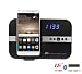 Produktbild STElectronic 10 Watt Soundsystem mit Uhr Wecker Radio USB C für Huawei P30 P 30 Pro Mate 9 Nova Plus Huawei P9 P9 Plus P10 Plus Mate 20 X Mate 10 P20 & Bluetooth Fernbedienung schwarz
