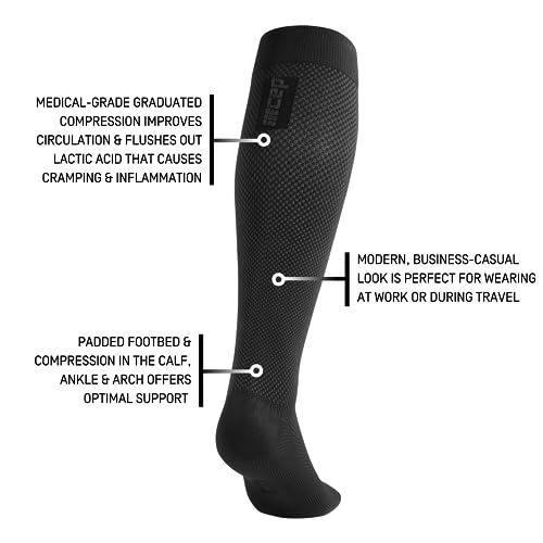 Image of CEP Women's Allday Knee High Compression Wool Socks - Business, Dress, Travel Long Socks