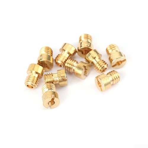 Lot de 10 pièces à tête ronde (filetage 5 mm, tailles 82–105) pour carburateurs GY6, PZ19, et pour 50 cc – 80 cc 4 scooters – Comprend 82, 85, 88, 90, 92