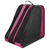 Multifuncional: la para patines presenta un diseño versátil y puede acomodar un juego completo de patines en línea o patines de un solo hombro o triangulares. Con su construcción de capas y material suave, esta de malla transpirable garantiza que tus zapatos se mantengan secos y cuidados.