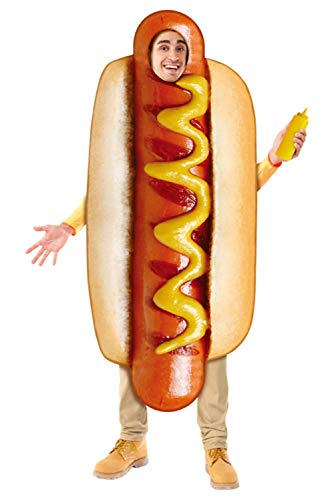 Noiclub Déguisement de hot-dog pour adulte - Pour Halloween et carnaval