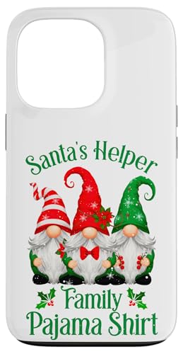 Pijama Familiar de ayudante de Papá Noel: Pijama de gnomos Carcasa para iPhone 13 Pro