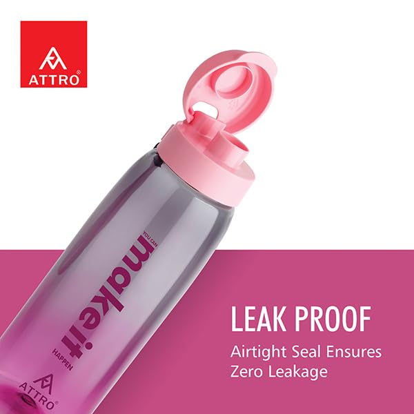 Image of ATTRO Prime Uranus Lunch Box with Sipstar Water Bottle, School Tiffin Combo-Pink