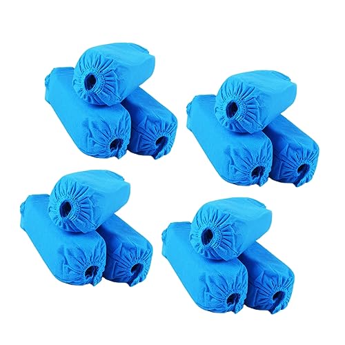 Cabilock 100 Pack of Breathable Shoes Covers Nonwoven Elastic Disposable Nonslip for Home Kitchen Travel