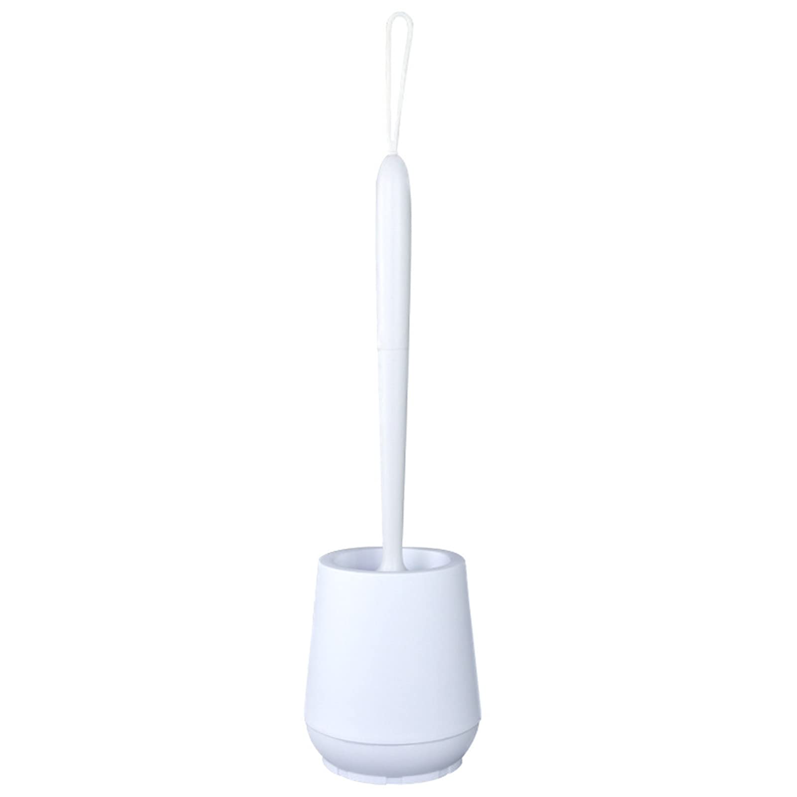 Mimorou Scopino Per WC Bianco Con Setole Morbide (50 Pezzi): Confezione Multipla Per Hotel E Strutture, Manico Lungo 36 Cm, Plastica Robusta