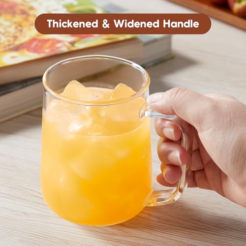 Juego de 2 tazas grandes de vidrio de 24 oz miniatura 4