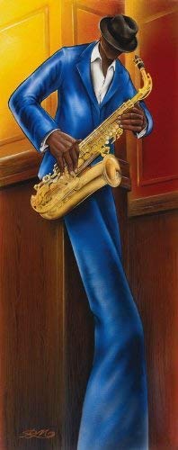 Innerwallz The Saxophone Player By Magrini Poster cover