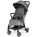 Peg Perego Selfie   Poussette légère de la naissance jusqu'à 22 kg (0 à 4 ans), pliable et compact, fermeture automatique, dossier inclinable, capot UPF 50+, quartz