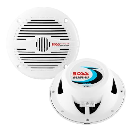 BOSS Audio Systems MR50W 5.25 Inch Marine Boat 300 Watt 2 Way Speaker Pair