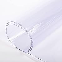 Farm Plastic Supply Clear Vinyl Sheeting 15 Mil Thick - 4'6" x 3.5' UV Protected for Greenhouses, Windows & Outdoor Use
