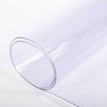 Farm Plastic Supply - Clear Vinyl Sheeting - 15 Mil - (4'6" x 10') - Vinyl Plastic Sheeting, Clear Vinyl Sheet for Storm Windows, Covering, Protection, Tablecloth Protector