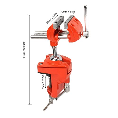 Aiwfl 360 Degree Rotating Bench Vise Adjustable 70Mm Jaw Width Table Vise Multifunctional Workbench Woodwork Clamp Vise #TOP4