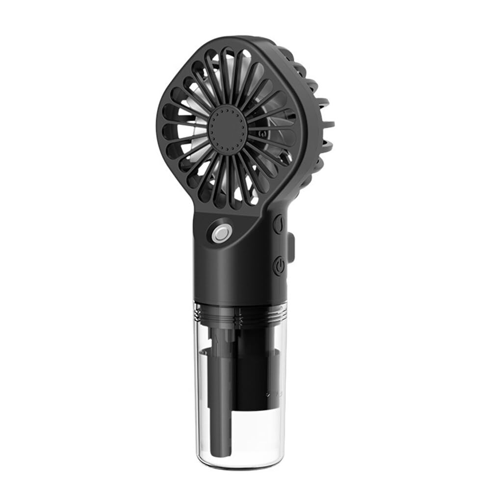 JAWSEU Mini Ventilatore Portatile Ricaricabile USB – 2 Velocità – Base Rimovibile Con Supporto Per Cellulare – Colori Vari – Autonomia 2-8 Ore