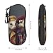 Tnnutp French Fashion Model Ferrets Unisex Soft Shell Eyeglasses Cases, Protective Case For Glasses With Belt Clip