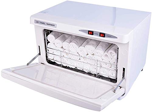 Scaldasalviette scaldasalviette 2 IN 1 da 16 litri, armadietto sterilizzatore per asciugamani con ozono, con sterilizzazione UV integrata per la cura della pelle del viso, attrezzatura per disinfezi