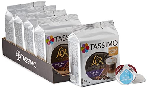 TASSIMO Costa Cappuccino 16 discs, 8 servings (Pack of 5, Total 80 discs, 40 servings)