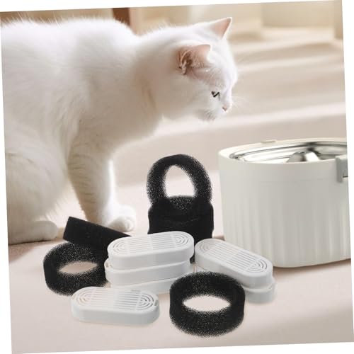 Filtro rectangular para fuente de mascotas CIYODO de 12 piezas recambio multicapa de agua 7