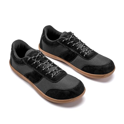 Image of Barefoot Shoes for Men, Spacious Toe Box Zero Drop Minimalist Walking Sneakers, Breathable Lightweight Non-Slip Casual Shoes